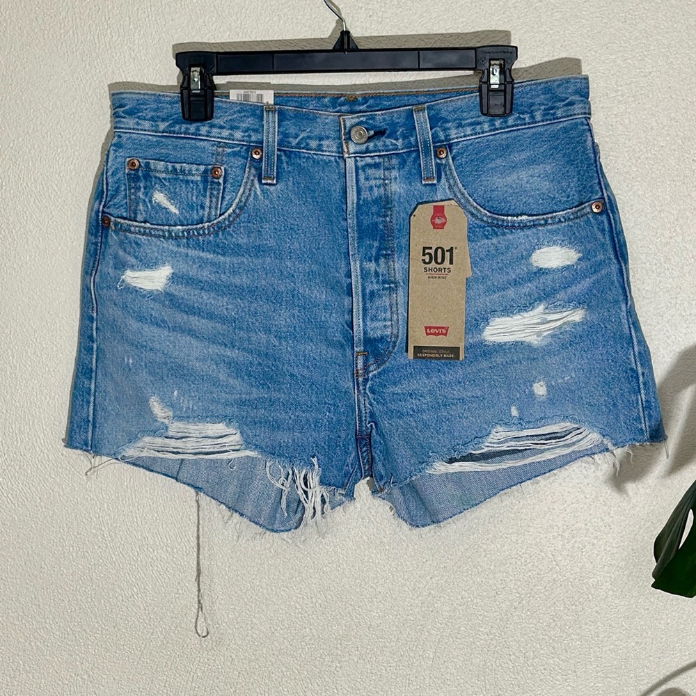 Levi’s 501 Distressed Denim Shorts